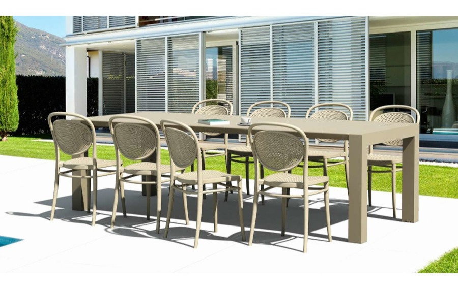 Vegas 8 Seter Dinning Set with Marcel Chairs